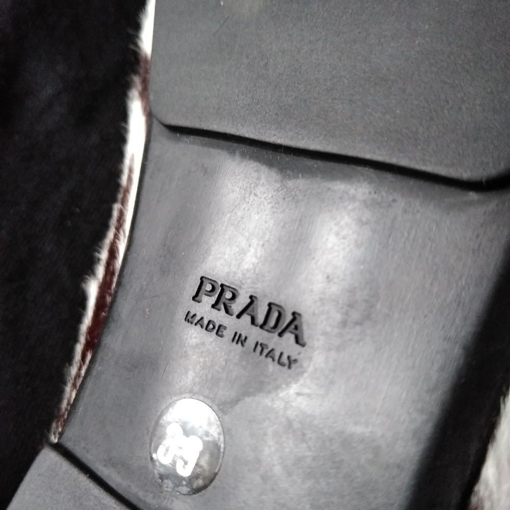 Vintage prada shoes ( size 8.5 US)  39 europe zebra print - Picture 9 of 16